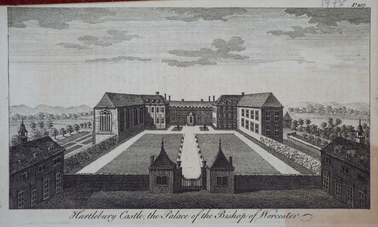 Print - Hartlebury Castle, the Palace of the Bishop of Worcester.